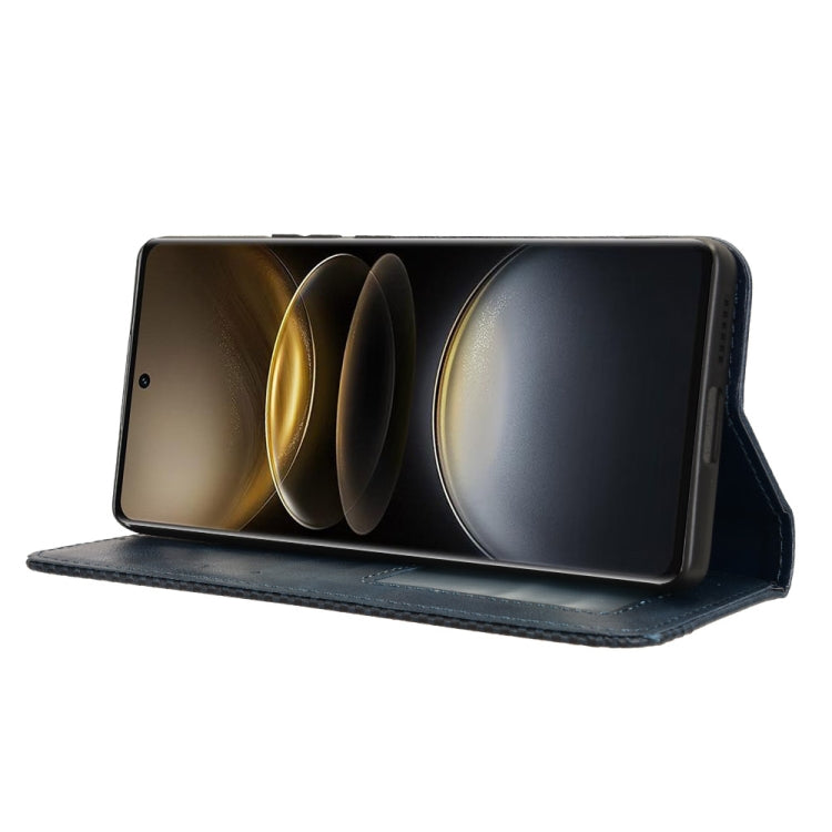 For vivo X100 Ultra 5G Magnetic Buckle Retro Texture Leather Phone Case