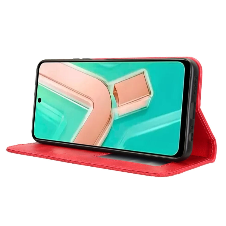 For vivo Y28 4G Magnetic Buckle Retro Texture Leather Phone Case