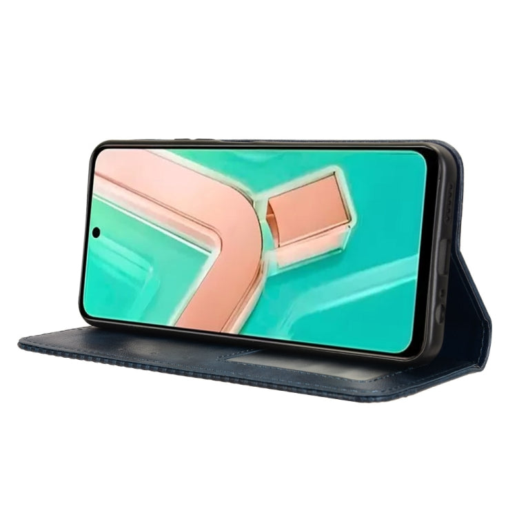 For vivo Y28 4G Magnetic Buckle Retro Texture Leather Phone Case