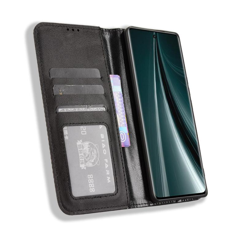 For vivo T3 Pro 5G / iQOO Z9S Pro 5G Magnetic Buckle Retro Texture Leather Phone Case