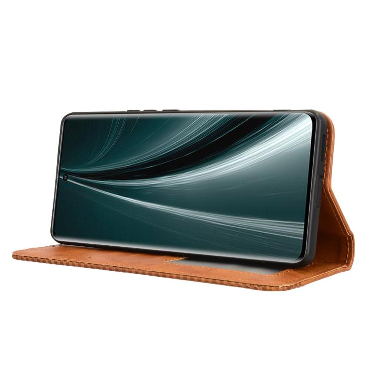 For vivo T3 Pro 5G / iQOO Z9S Pro 5G Magnetic Buckle Retro Texture Leather Phone Case
