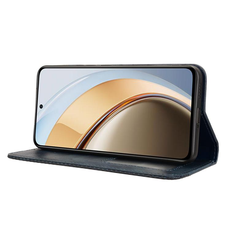 For vivo V40 Lite 4G / 5G IDN Magnetic Buckle Retro Texture Leather Phone Case