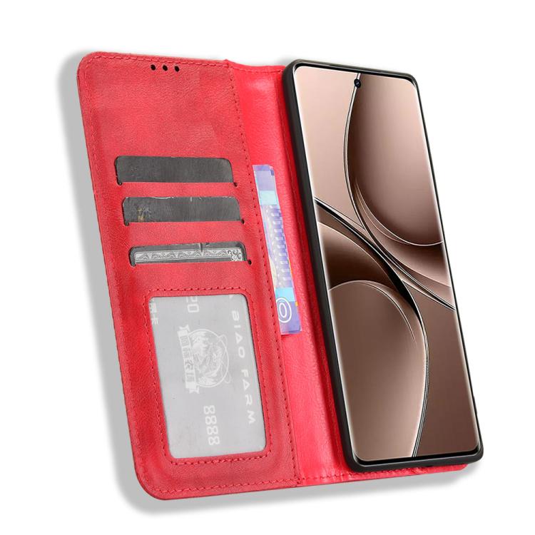 For vivo V40e 5G / iQOO Z9S 5G Magnetic Buckle Retro Texture Leather Phone Case