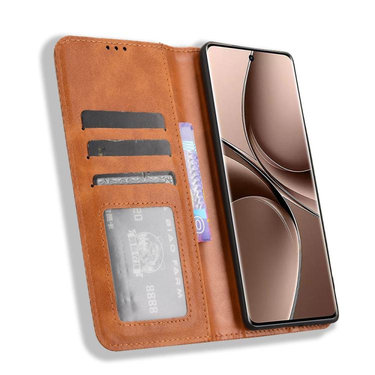 For vivo V40e 5G / iQOO Z9S 5G Magnetic Buckle Retro Texture Leather Phone Case