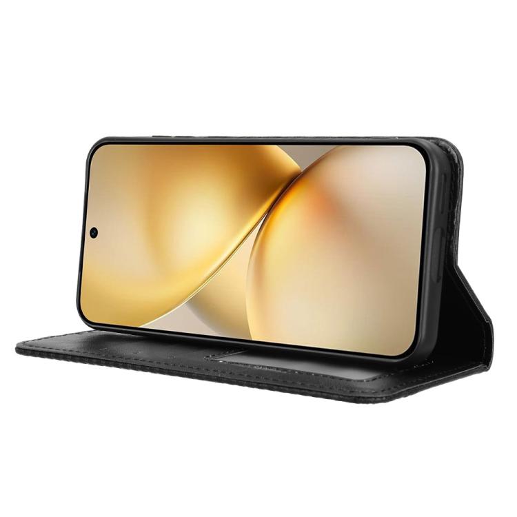 For vivo X200 5G Magnetic Buckle Retro Texture Leather Phone Case