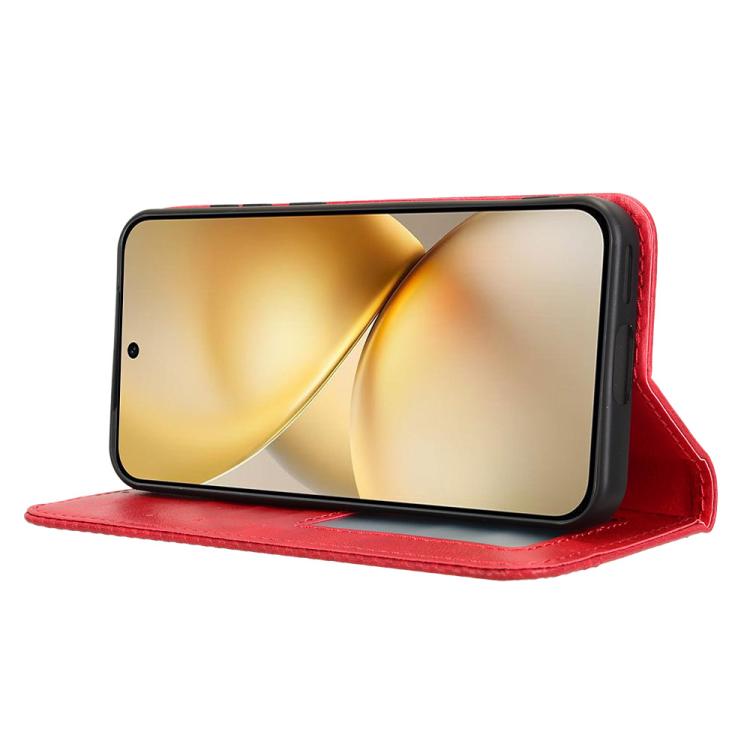 For vivo X200 5G Magnetic Buckle Retro Texture Leather Phone Case