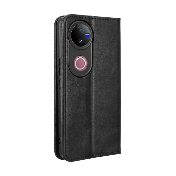 For vivo V50 5G Magnetic Buckle Retro Texture Leather Phone Case