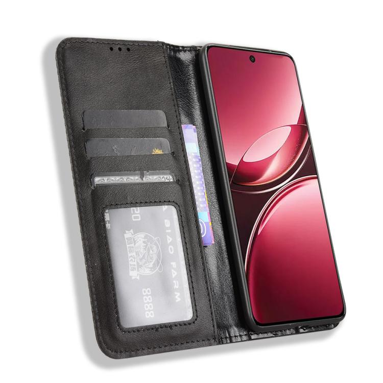 For vivo V50 5G Magnetic Buckle Retro Texture Leather Phone Case