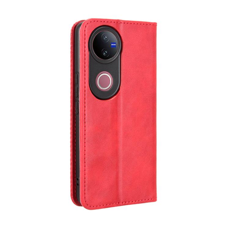 For vivo V50 5G Magnetic Buckle Retro Texture Leather Phone Case