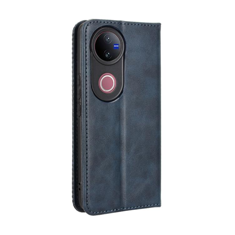 For vivo V50 5G Magnetic Buckle Retro Texture Leather Phone Case