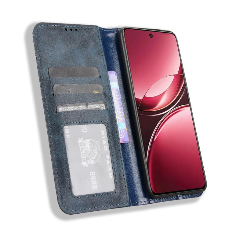 For vivo V50 5G Magnetic Buckle Retro Texture Leather Phone Case