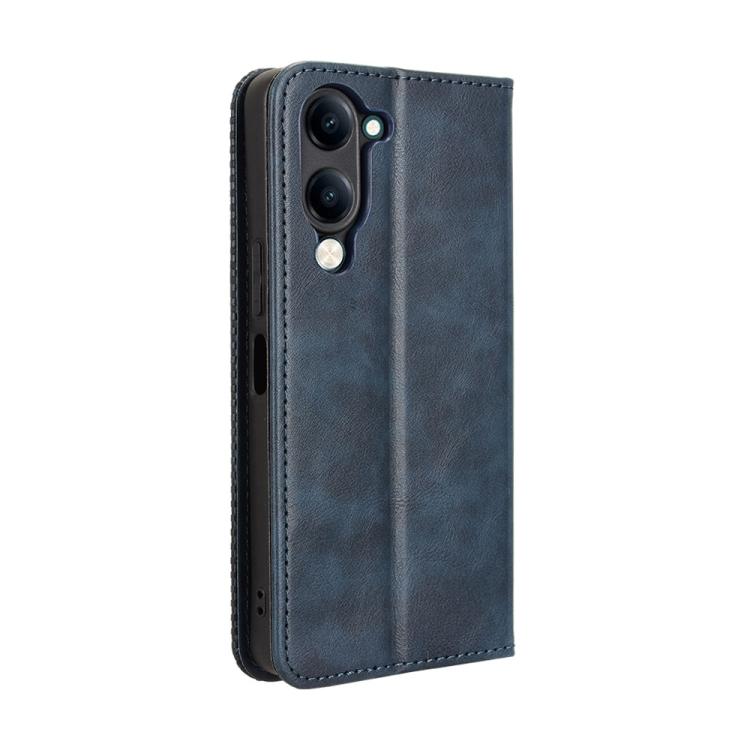 For vivo Y04 4G / Y29s 5G Magnetic Buckle Retro Texture Leather Phone Case