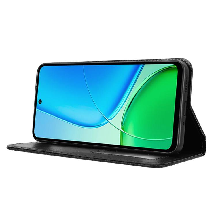 For vivo Y29 4G / T4x 5G Magnetic Buckle Retro Texture Leather Phone Case