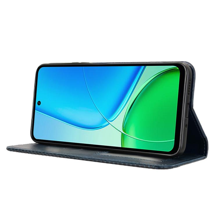 For vivo Y29 4G / T4x 5G Magnetic Buckle Retro Texture Leather Phone Case