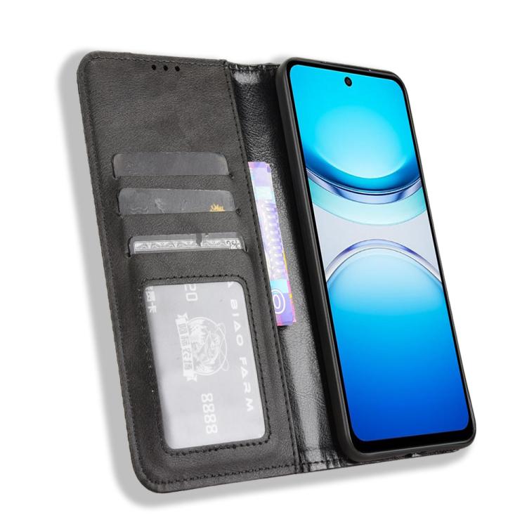 For vivo Y39 5G / Y300i Magnetic Buckle Retro Texture Leather Phone Case
