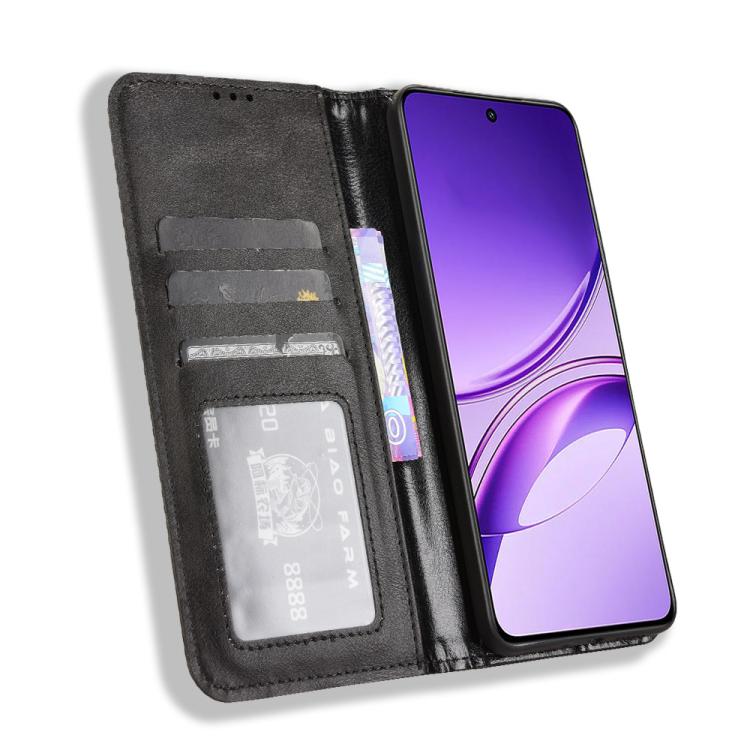 For vivo V50 Lite 5G / 4G Magnetic Buckle Retro Texture Leather Phone Case