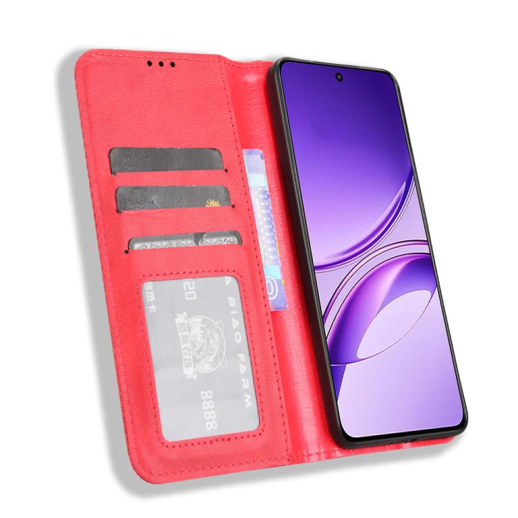 For vivo V50 Lite 5G / 4G Magnetic Buckle Retro Texture Leather Phone Case