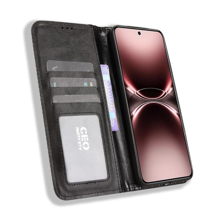For vivo X200 Ultra 5G Magnetic Buckle Retro Texture Leather Phone Case