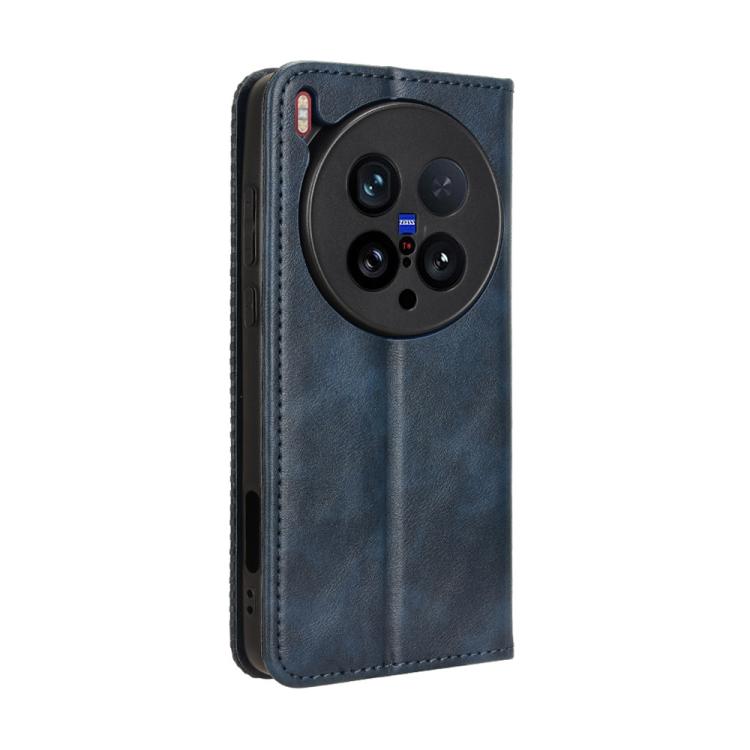 For vivo X200 Ultra 5G Magnetic Buckle Retro Texture Leather Phone Case