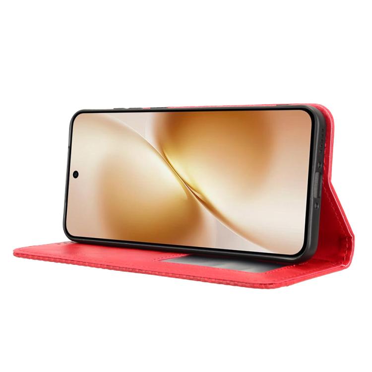 For vivo X200s 5G Magnetic Buckle Retro Texture Leather Phone Case