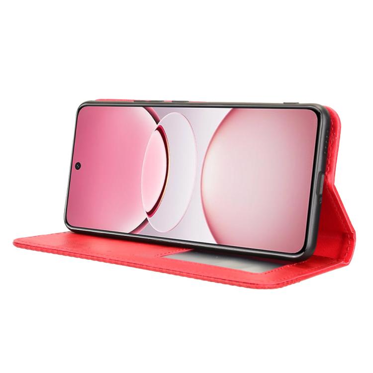 For vivo T4 5G / iQOO Z10 5G Global Magnetic Buckle Retro Texture Leather Phone Case