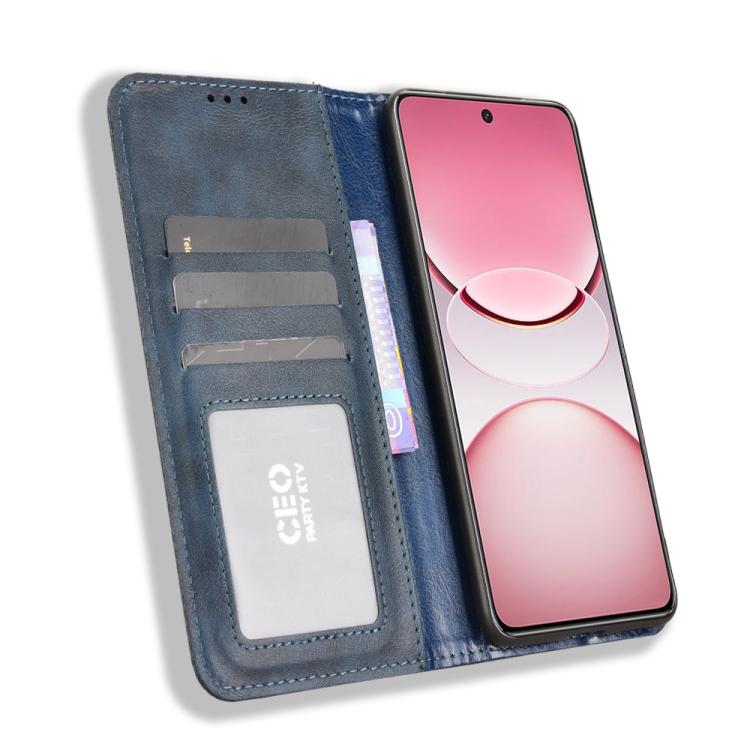 For vivo T4 5G / iQOO Z10 5G Global Magnetic Buckle Retro Texture Leather Phone Case