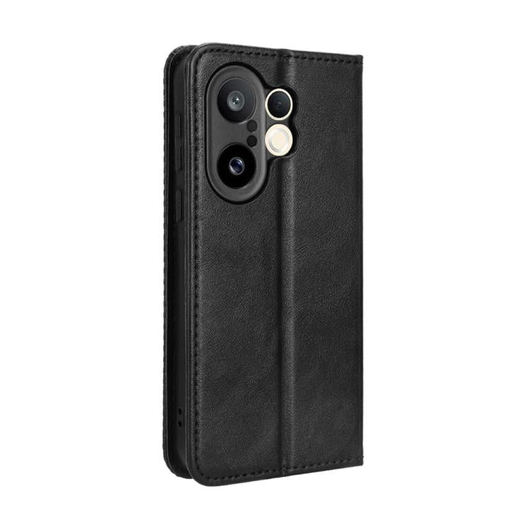 For vivo X200 FE / S30 Pro mini Magnetic Buckle Retro Texture Leather Phone Case