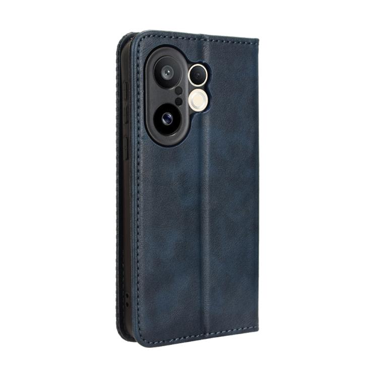 For vivo X200 FE / S30 Pro mini Magnetic Buckle Retro Texture Leather Phone Case