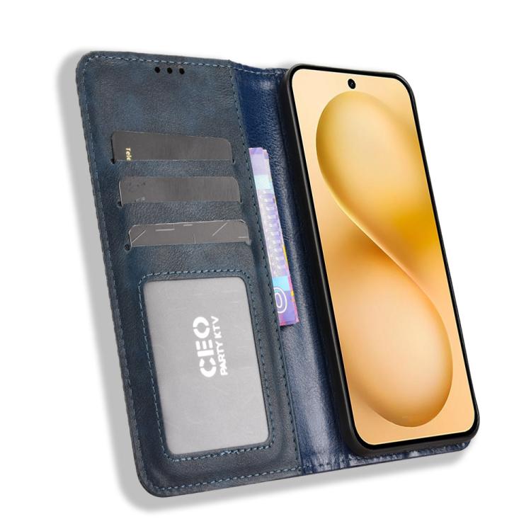 For vivo X200 FE / S30 Pro mini Magnetic Buckle Retro Texture Leather Phone Case