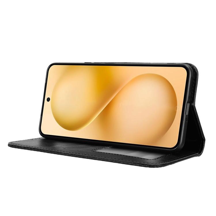 For vivo V60 5G Magnetic Buckle Retro Texture Leather Phone Case