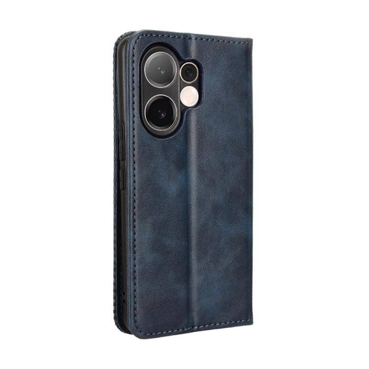 For vivo V60 5G Magnetic Buckle Retro Texture Leather Phone Case