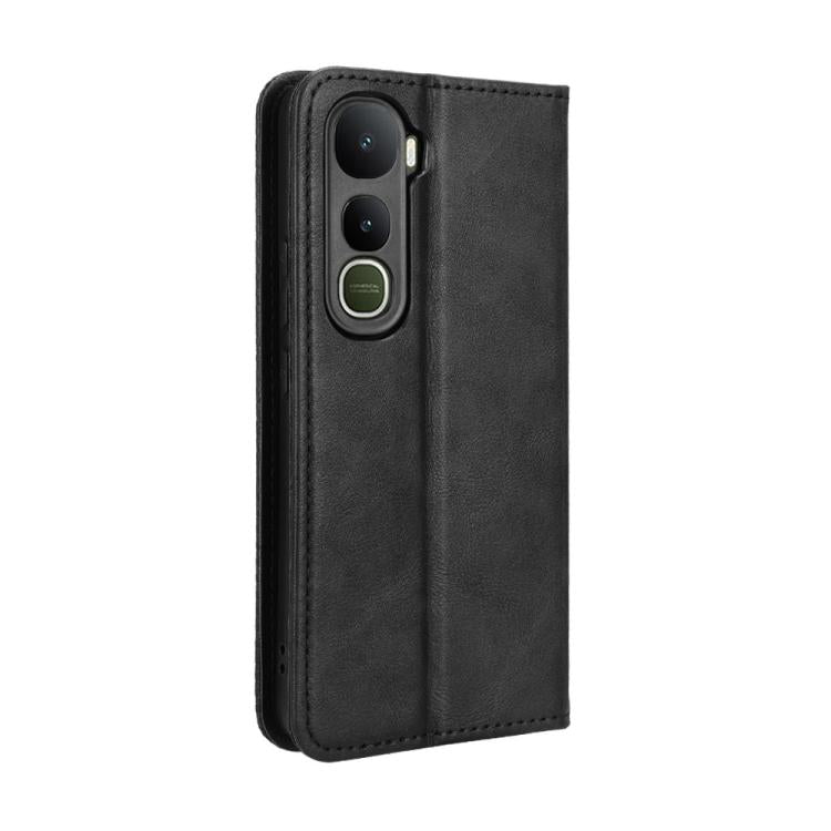 For vivo Y400 4G / 5G / iQOO Z10 Lite 4G Magnetic Buckle Retro Texture Leather Phone Case