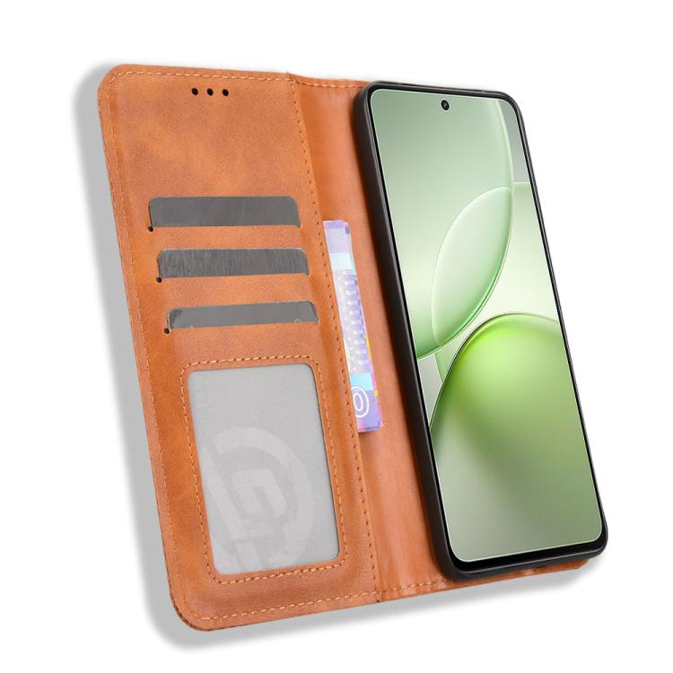 For vivo Y400 4G / 5G / iQOO Z10 Lite 4G Magnetic Buckle Retro Texture Leather Phone Case