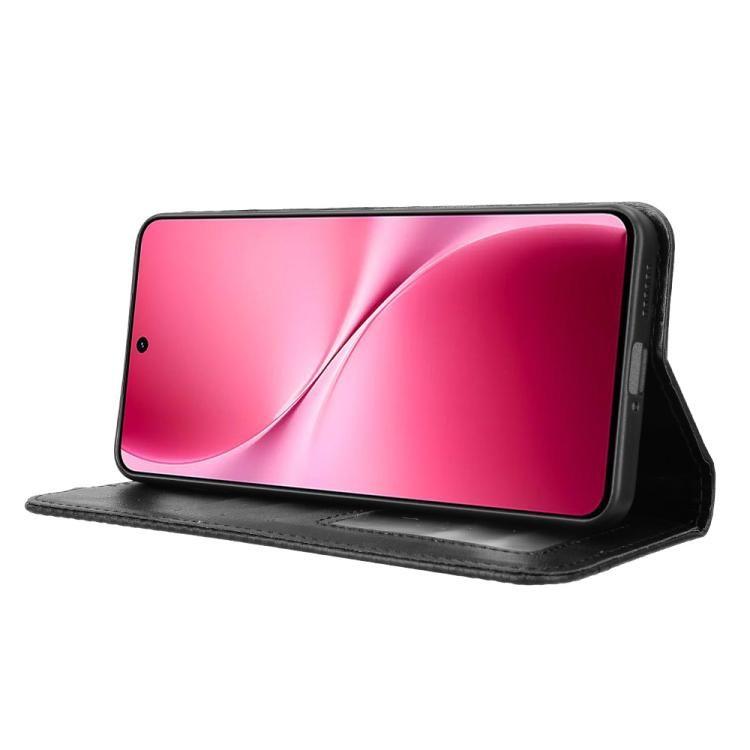 For vivo V60 Lite 4G / 5G Magnetic Buckle Retro Texture Leather Phone Case