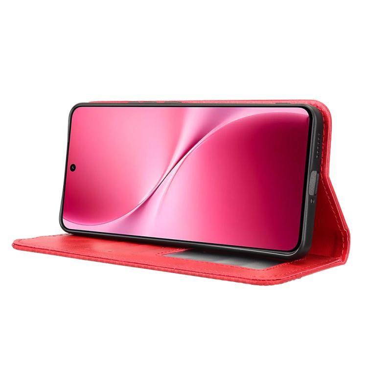 For vivo V60 Lite 4G / 5G Magnetic Buckle Retro Texture Leather Phone Case