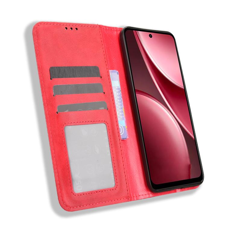 For vivo Y31 5G 2025 Magnetic Buckle Retro Texture Leather Phone Case