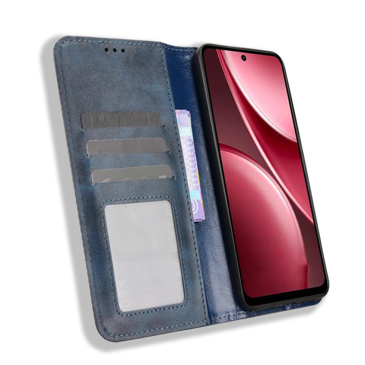 For vivo Y31 5G 2025 Magnetic Buckle Retro Texture Leather Phone Case
