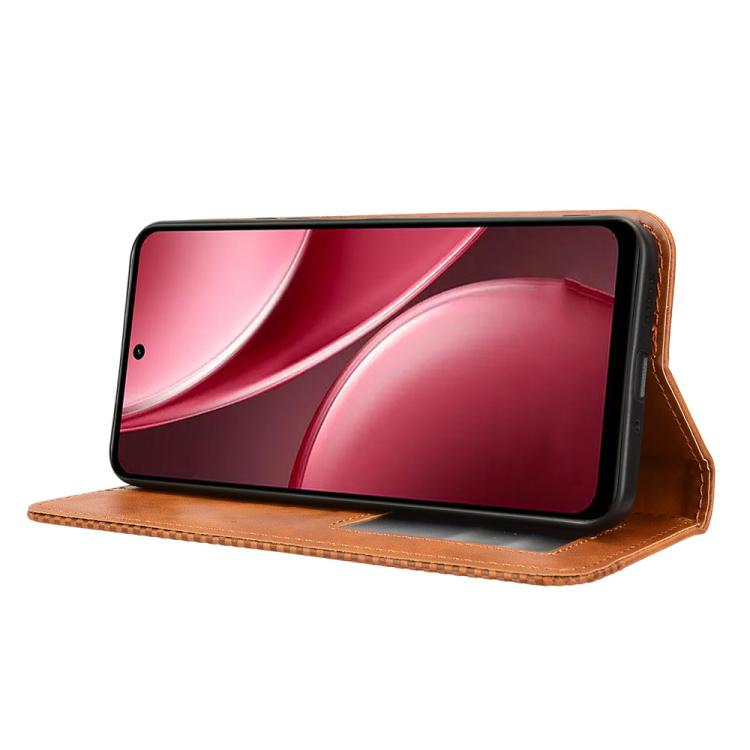 For vivo Y31 5G 2025 Magnetic Buckle Retro Texture Leather Phone Case