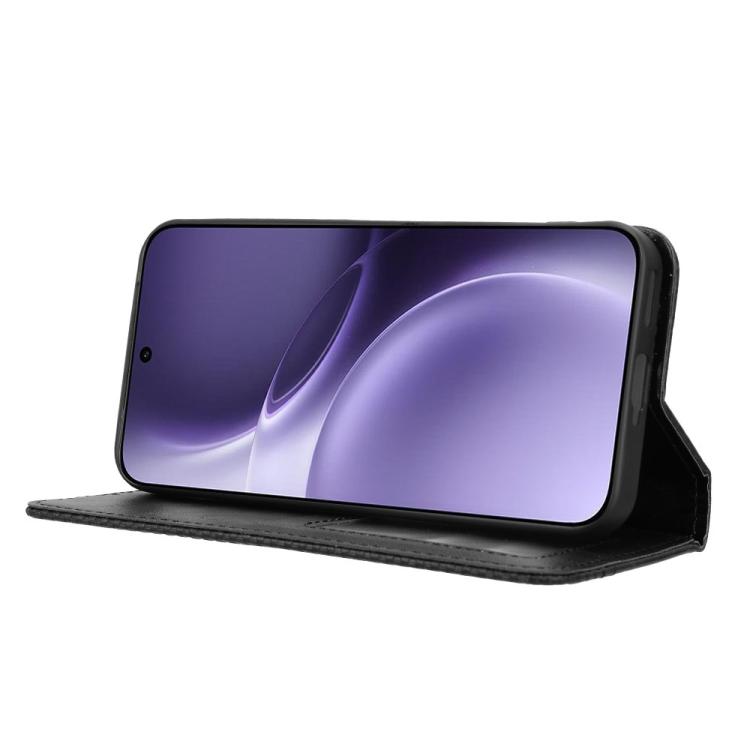 For vivo X300 Pro Magnetic Buckle Retro Texture Leather Phone Case