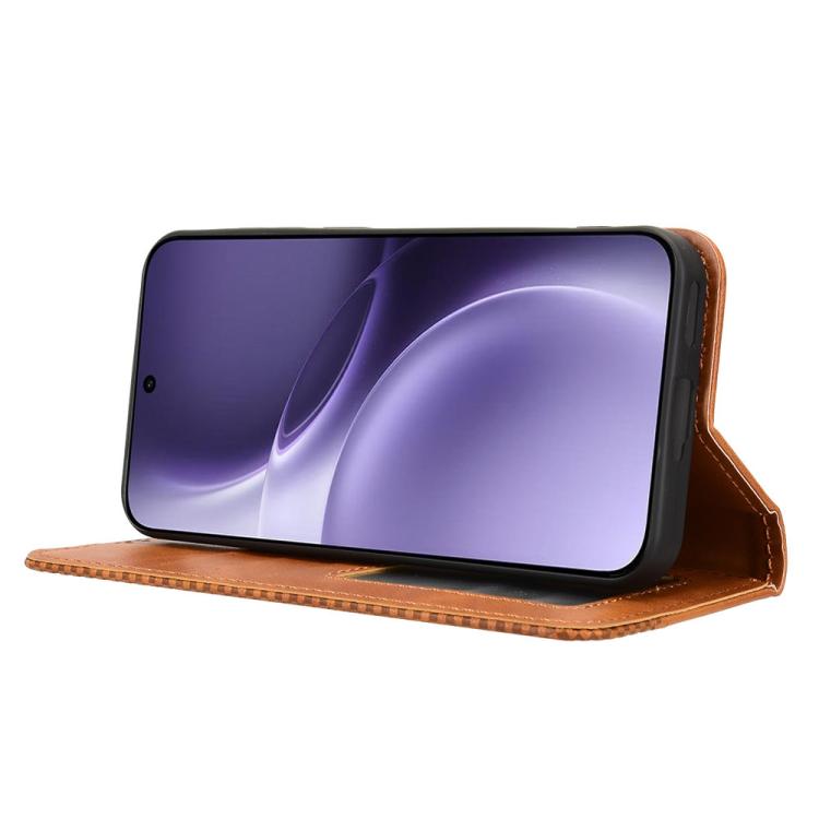 For vivo X300 Pro Magnetic Buckle Retro Texture Leather Phone Case