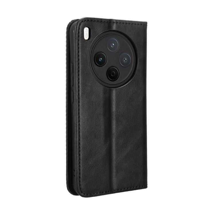 For vivo Y500 Pro 5G Magnetic Buckle Retro Texture Leather Phone Case