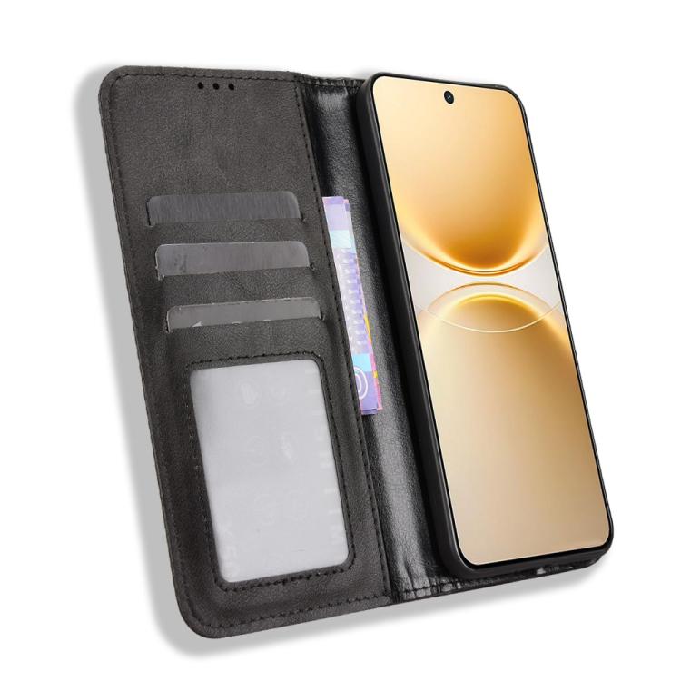 For vivo Y500 Pro 5G Magnetic Buckle Retro Texture Leather Phone Case