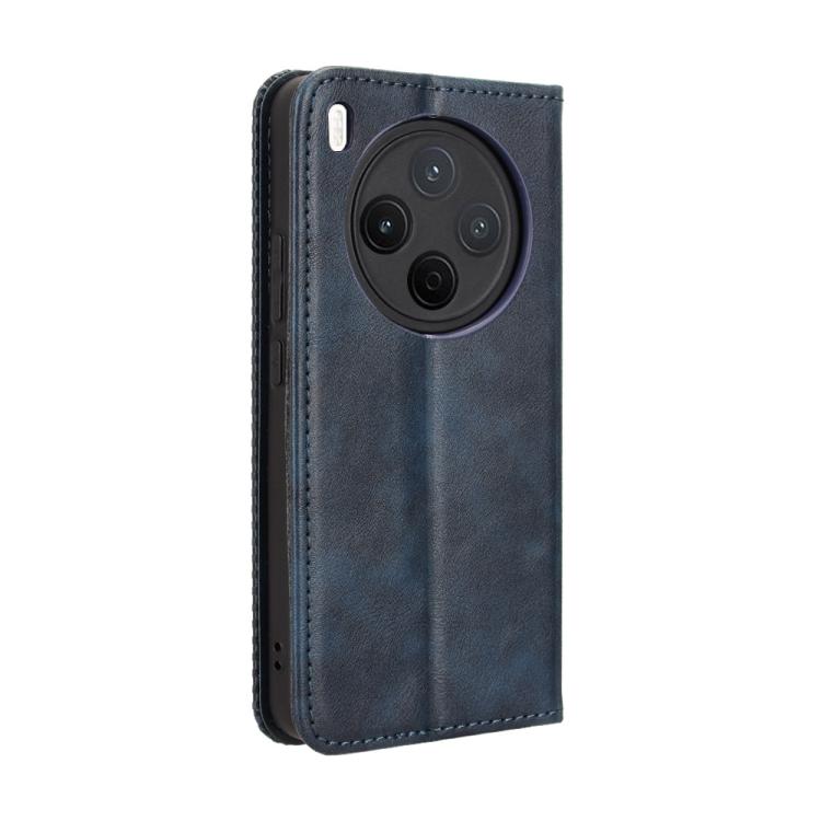 For vivo Y500 Pro 5G Magnetic Buckle Retro Texture Leather Phone Case