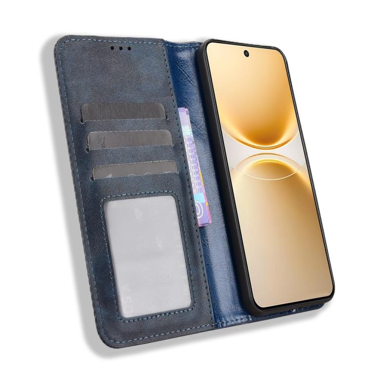 For vivo Y500 Pro 5G Magnetic Buckle Retro Texture Leather Phone Case