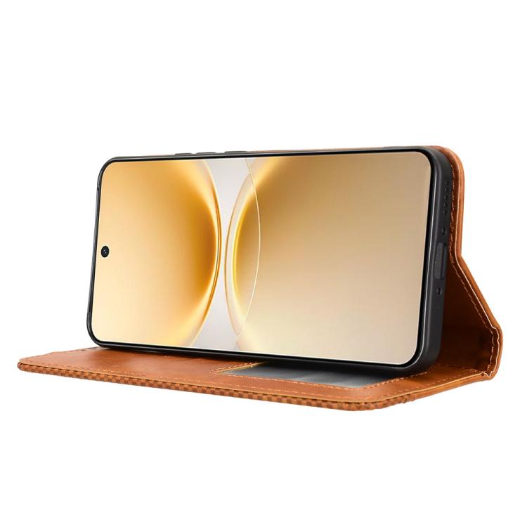 For vivo Y500 Pro 5G Magnetic Buckle Retro Texture Leather Phone Case