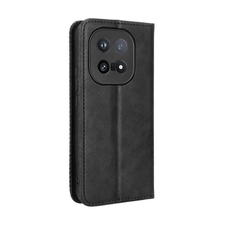 For vivo iQOO 15 5G Magnetic Buckle Retro Texture Leather Phone Case
