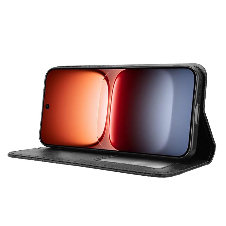 For vivo iQOO 15 5G Magnetic Buckle Retro Texture Leather Phone Case