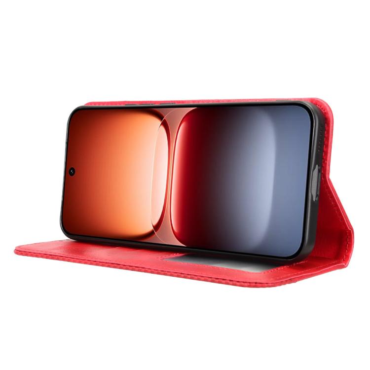 For vivo iQOO 15 5G Magnetic Buckle Retro Texture Leather Phone Case