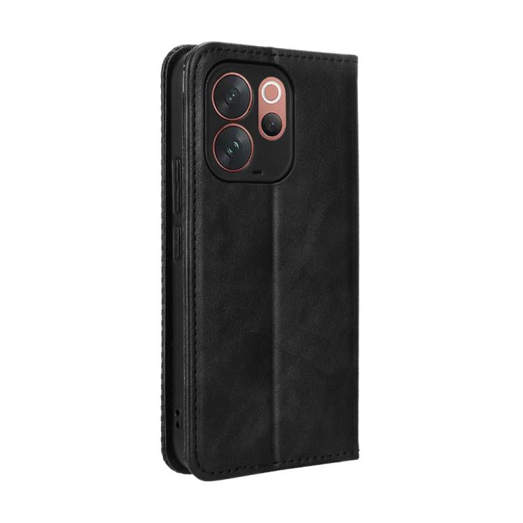 For vivo V70 5G / V70 Elite 5G Magnetic Buckle Retro Texture Leather Phone Case
