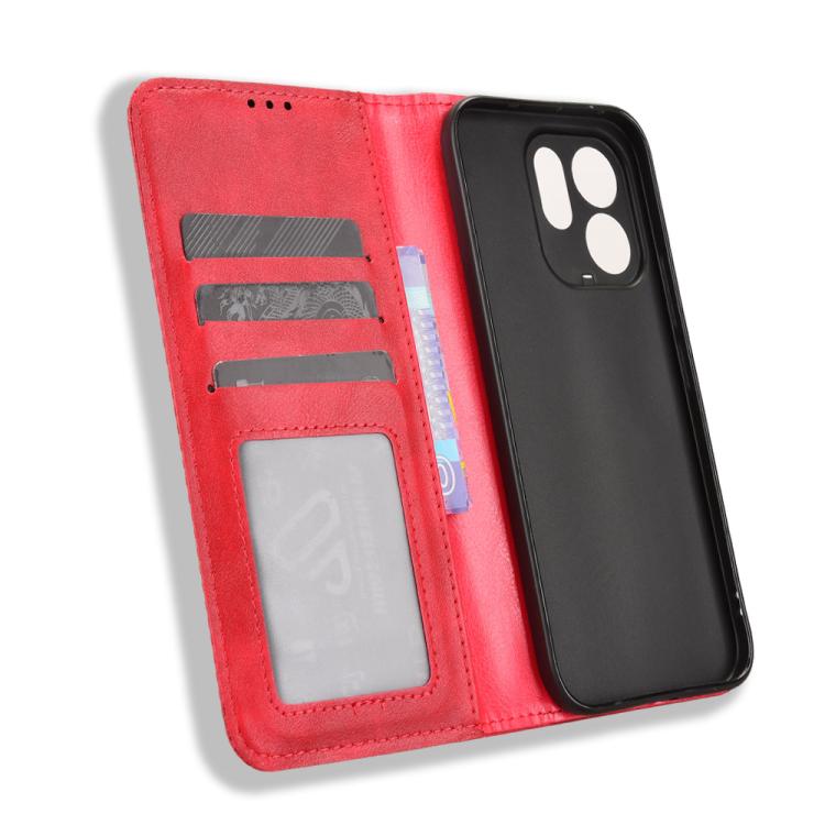 For vivo V70 5G / V70 Elite 5G Magnetic Buckle Retro Texture Leather Phone Case